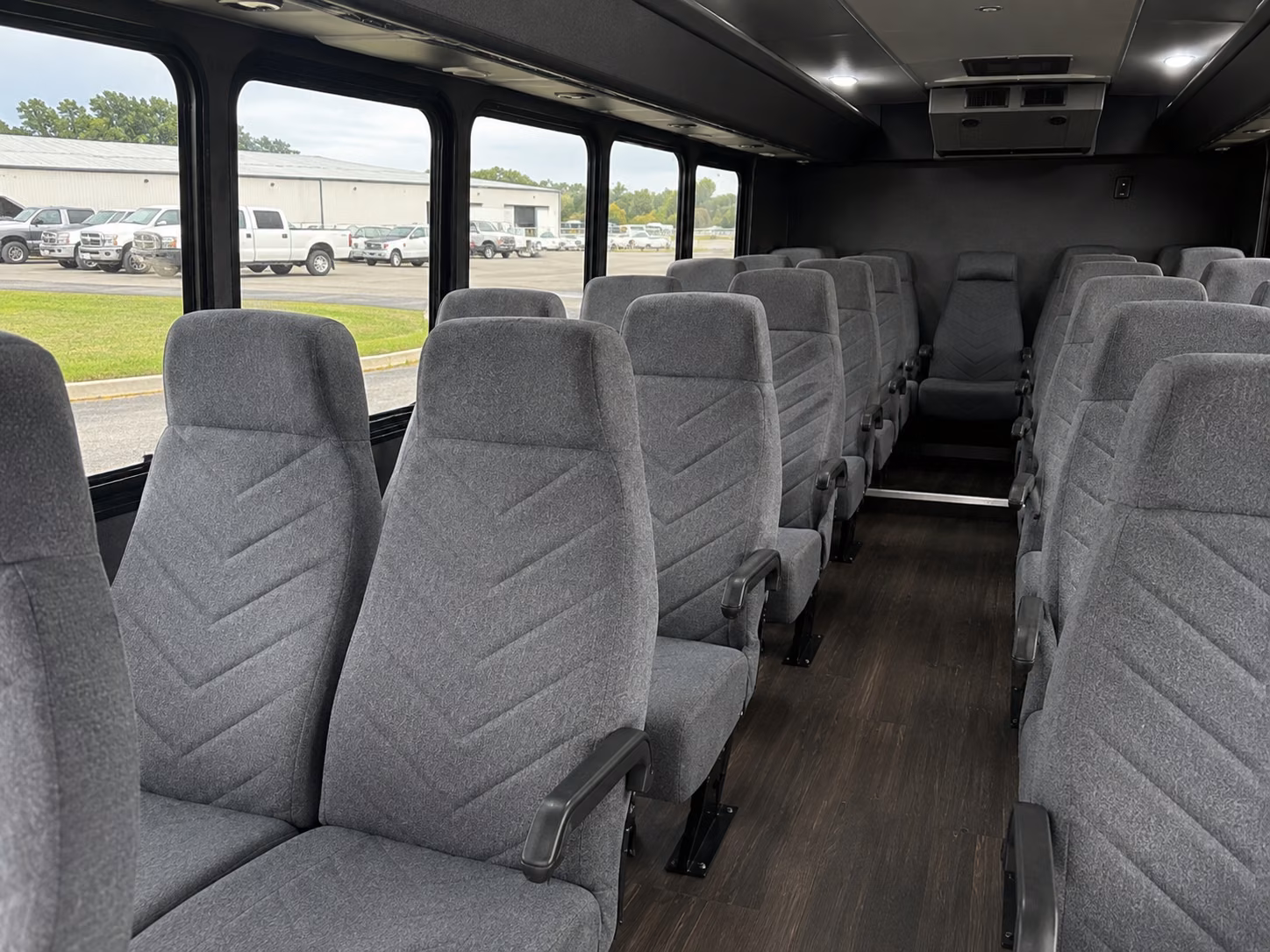reading 18 passenger minibus interior