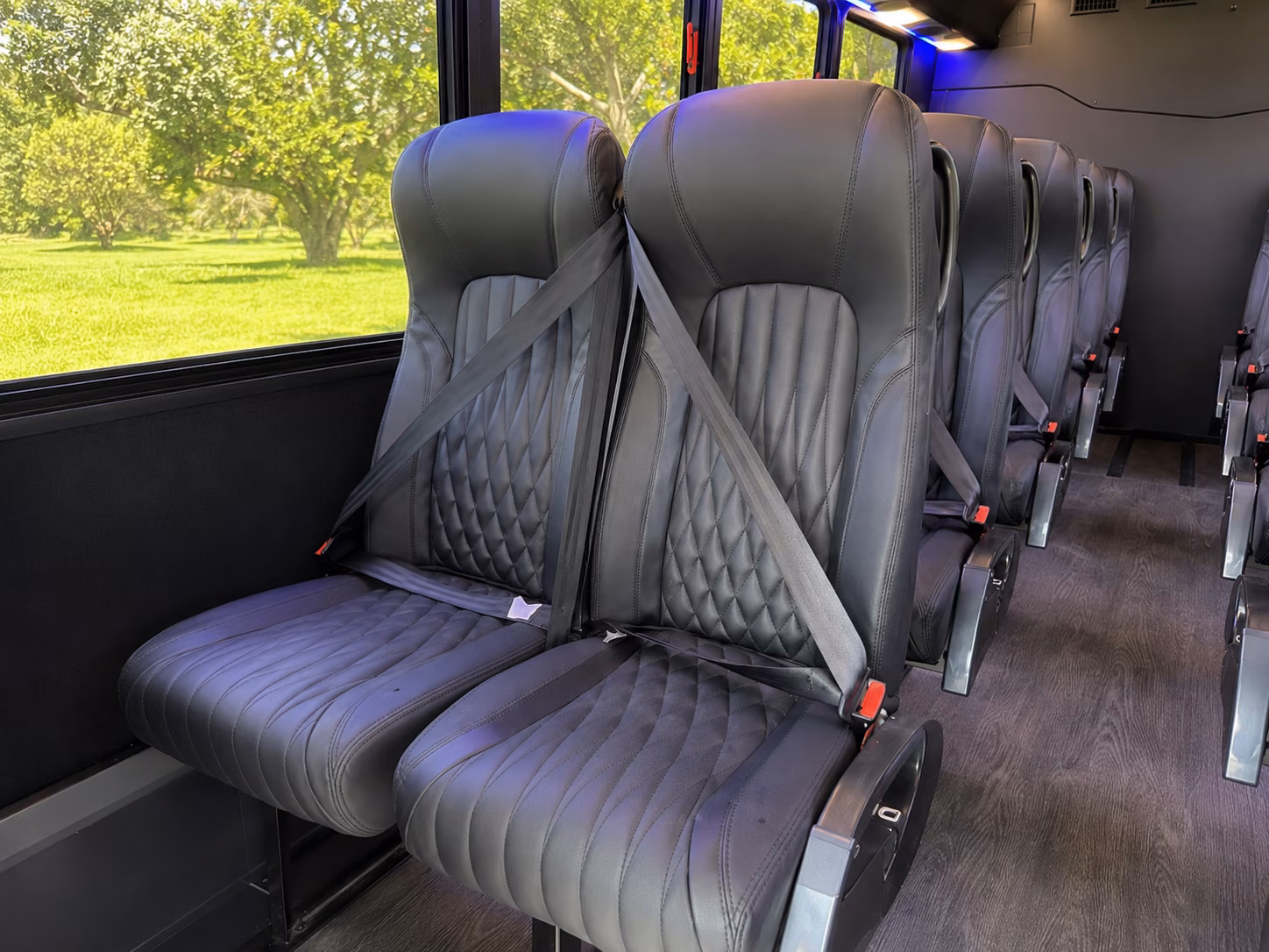 reading 20 passenger minibus inside