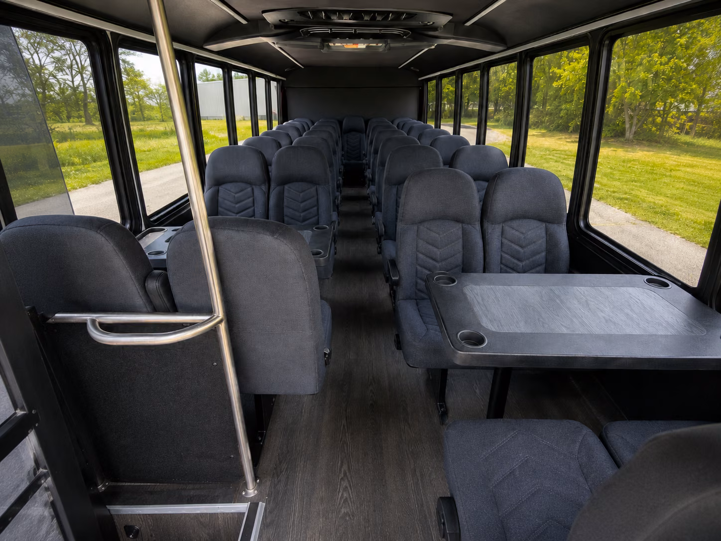 reading 20 passenger minibus interior