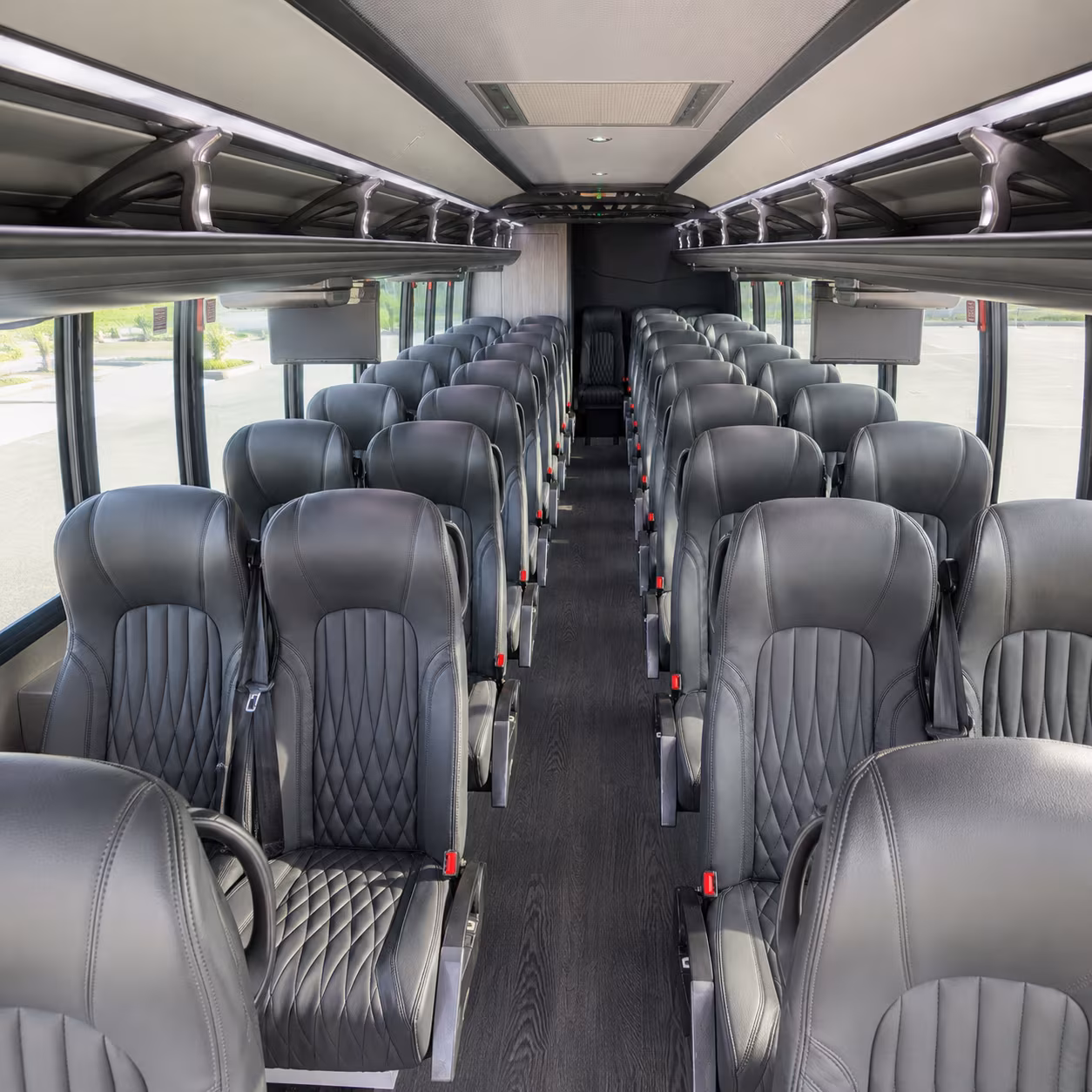 reading 25 passenger minibus inside