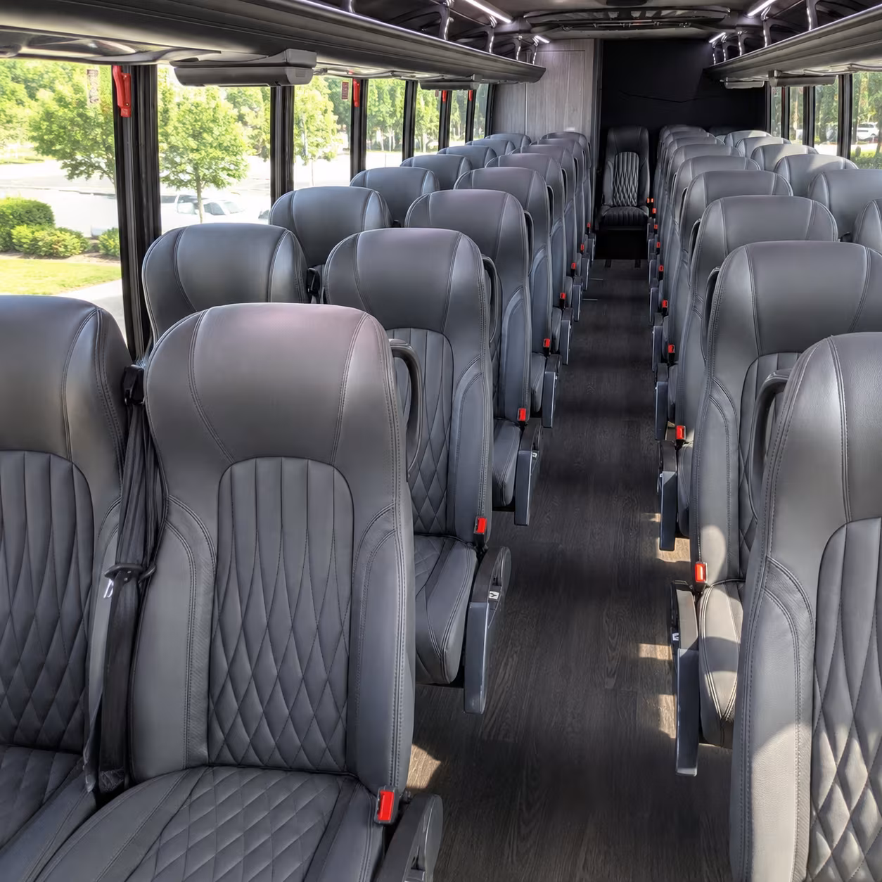 reading 28 passenger minibus inside